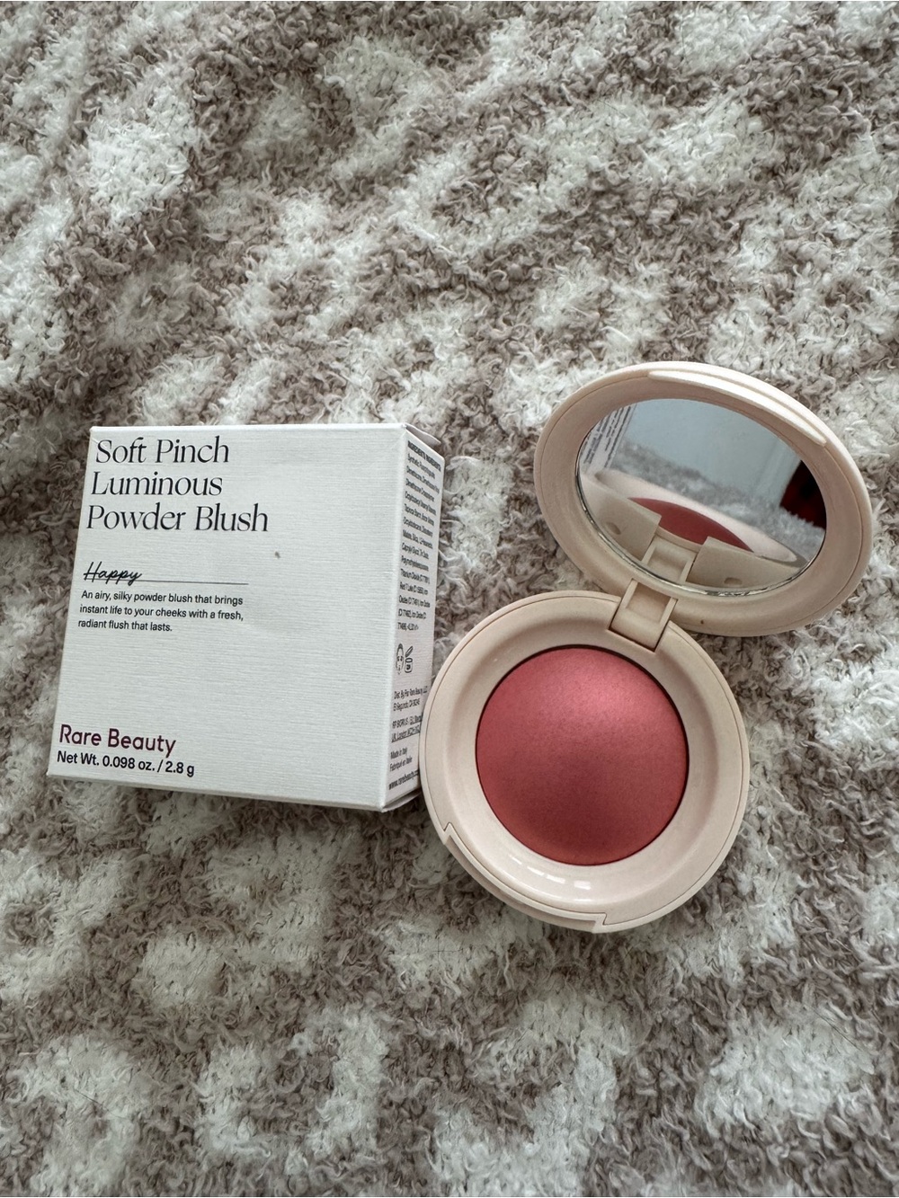 Rare Beauty Soft Pinch Luminous Powder Blush - Happy (Warm Rose)